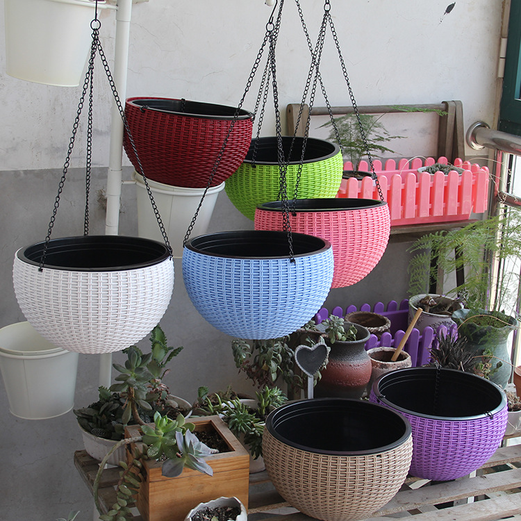 Thickened rattan hanging basket Plastic Pot Manufacturers
