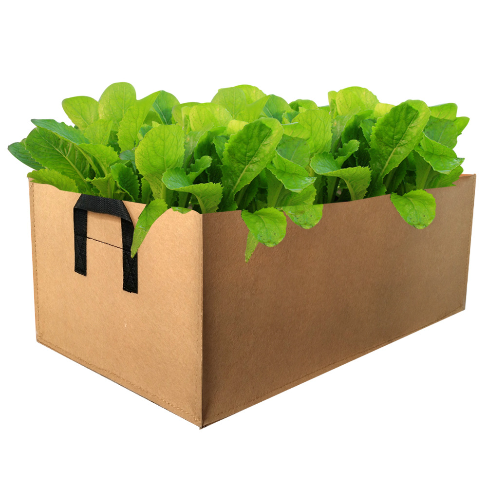 Colored rectangular grow bag Plastic Pot Manufacturers