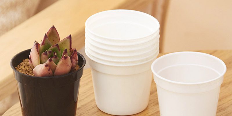 Black and white two-color nursery pot (4)