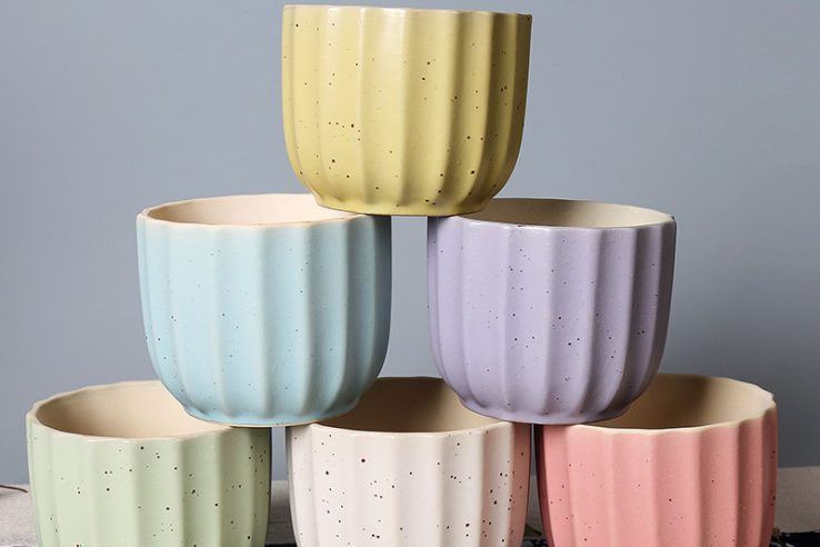 Creative colorful ceramic flower pot (1)