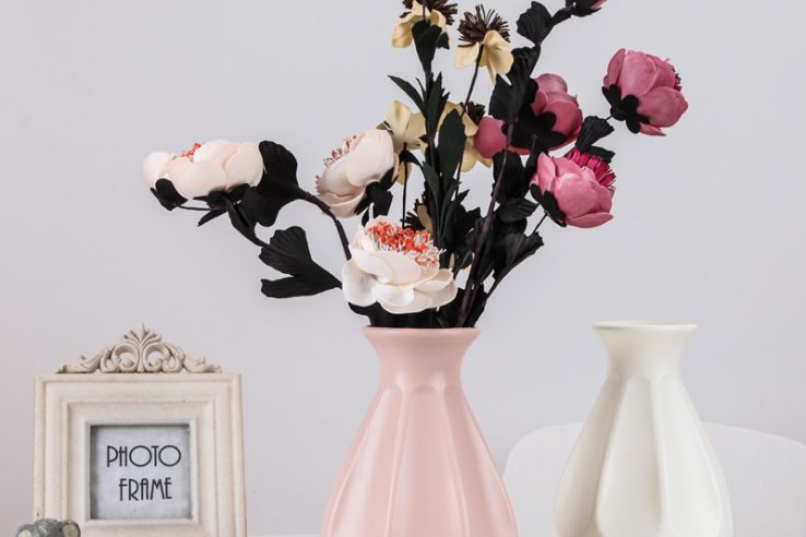 Modern simple simulation plastic vase (4)