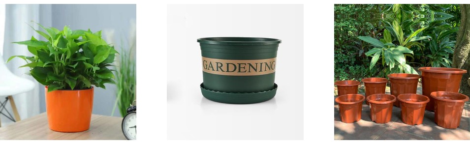 Custom plastic pots